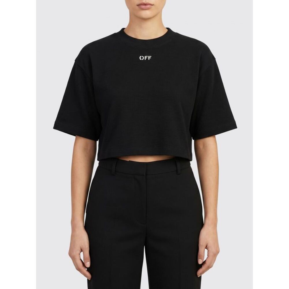 Off-White T-Shirt Woman Black 1